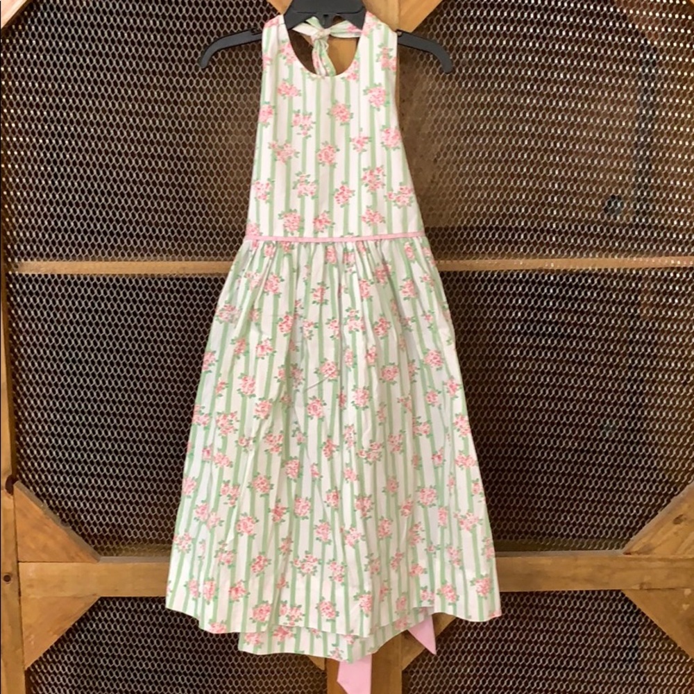 Vintage Orient Expressed floral halter sundress size 5